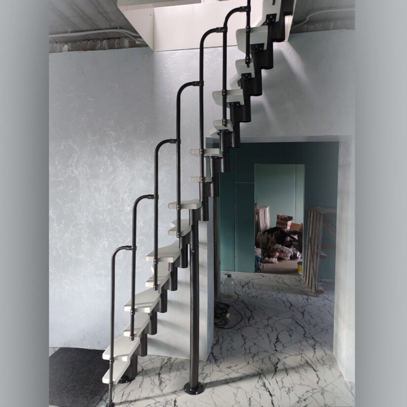Лестница "гусиный шаг" - фото от клиента
